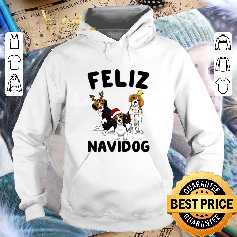 Awesome Feliz Navidog Beagle Christmas shirt 4 - Awesome Feliz Navidog Beagle Christmas shirt