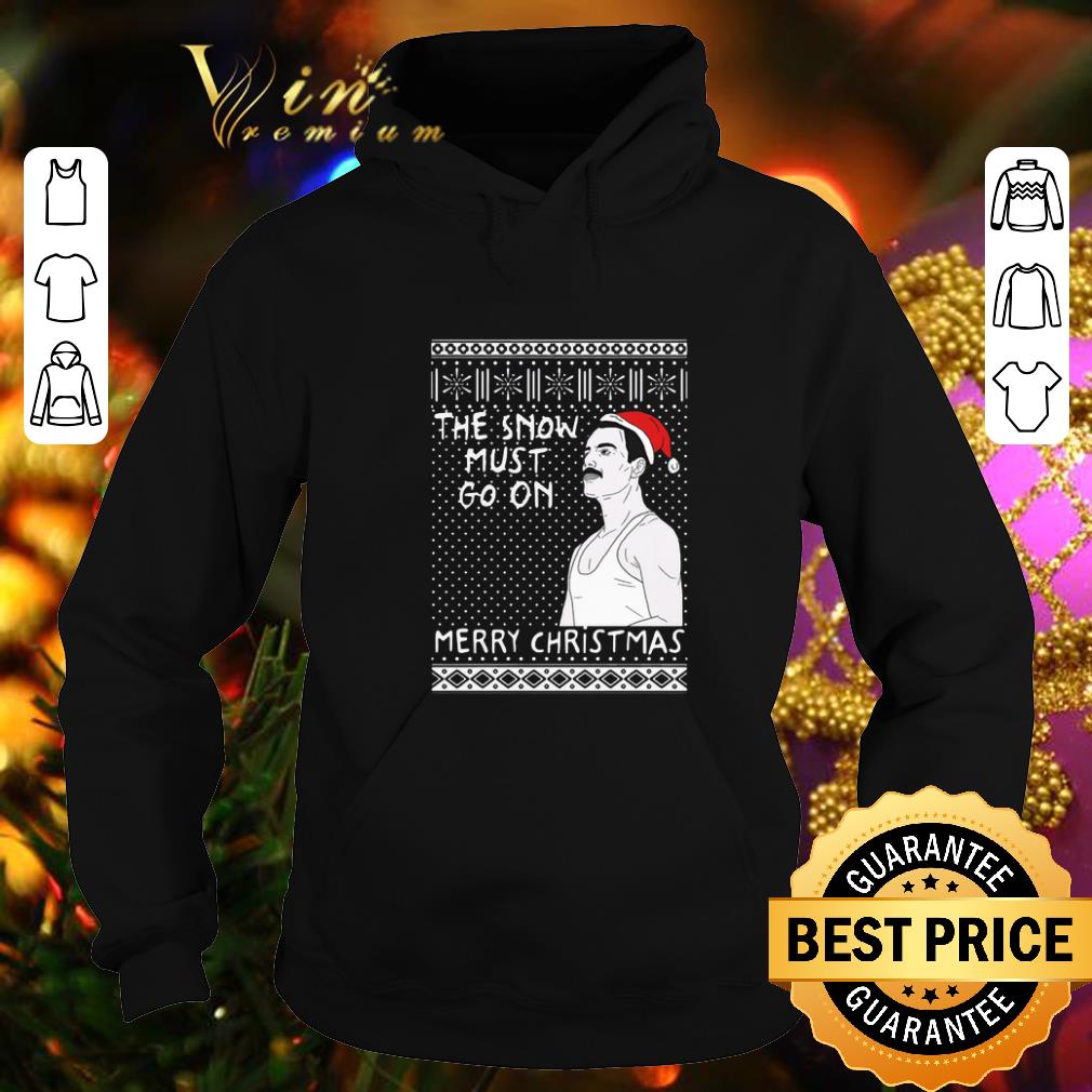 Awesome Freddie Mercury the show must go on Merry Christmas shirt 4 - Awesome Freddie Mercury the show must go on Merry Christmas shirt