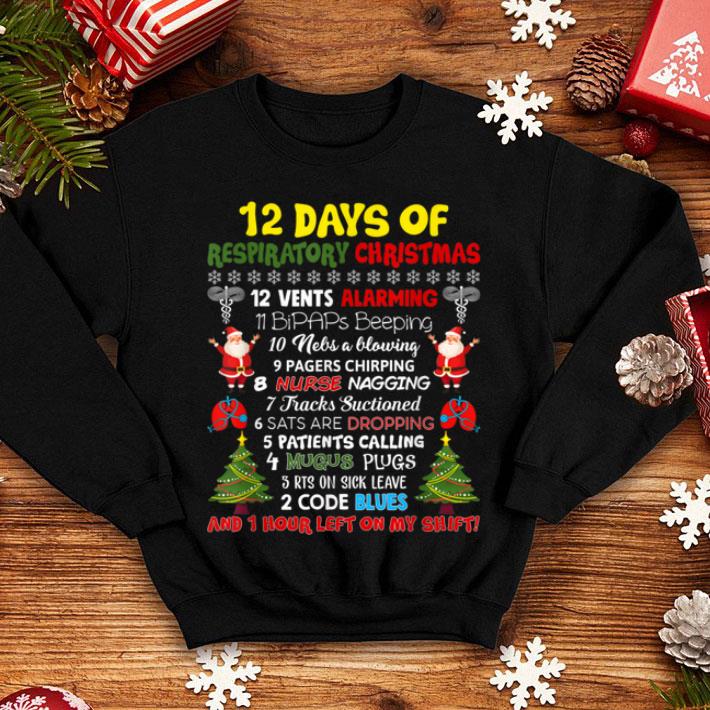 Awesome Respiratory Therapist Tee 12 Days Of Respiratory Christmas shirt 4 - Awesome Respiratory Therapist Tee 12 Days Of Respiratory Christmas shirt