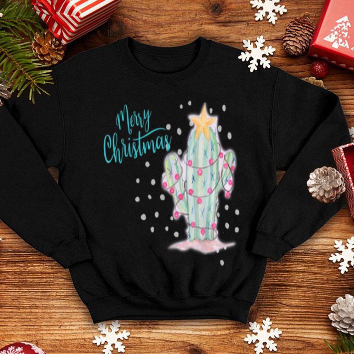 Beautiful Merry Christmas Southwest Cactus Lighted Tree Snow shirt 4 - Beautiful Merry Christmas Southwest Cactus Lighted Tree Snow shirt
