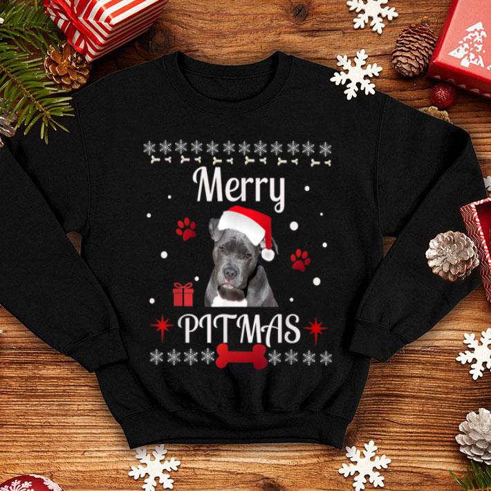 Beautiful Merry Pitmas Bully Pit bull Ugly Christmas shirt 4 - Beautiful Merry Pitmas Bully Pit bull Ugly Christmas shirt