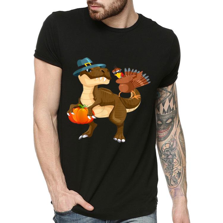 Beautiful Thanksgiving T Rex Dinosaur Dabbing Turkey shirt 4 - Beautiful Thanksgiving T-Rex Dinosaur - Dabbing Turkey shirt