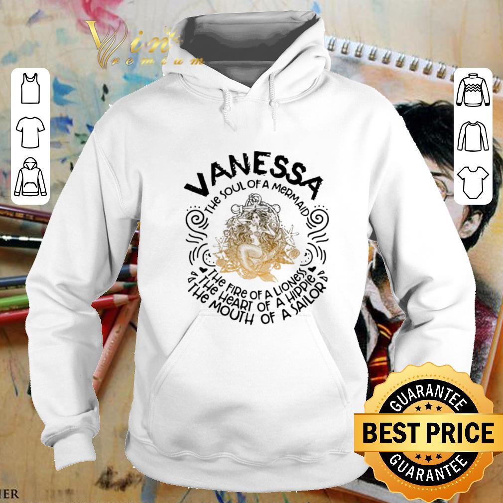 Funny Vanessa the soul of a mermaid the fire of a lioness hippie sailor shirt 4 - Funny Vanessa the soul of a mermaid the fire of a lioness hippie sailor shirt