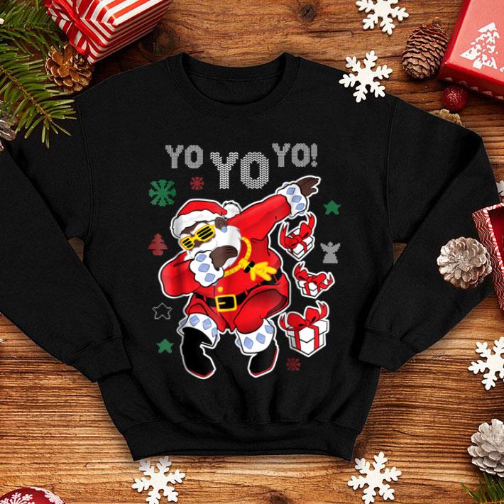 Hot Dabbing Black Santa Claus Funny Yo Yo Yo Christmas sweater 4 - Hot Dabbing Black Santa Claus Funny Yo Yo Yo Christmas sweater