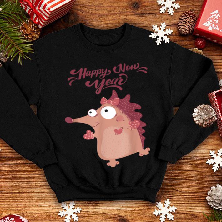 Hot Girl Hedgehog Happy New Year 2020 Christmas Pajama shirt 4 - Hot Girl Hedgehog Happy New Year 2020 - Christmas Pajama shirt