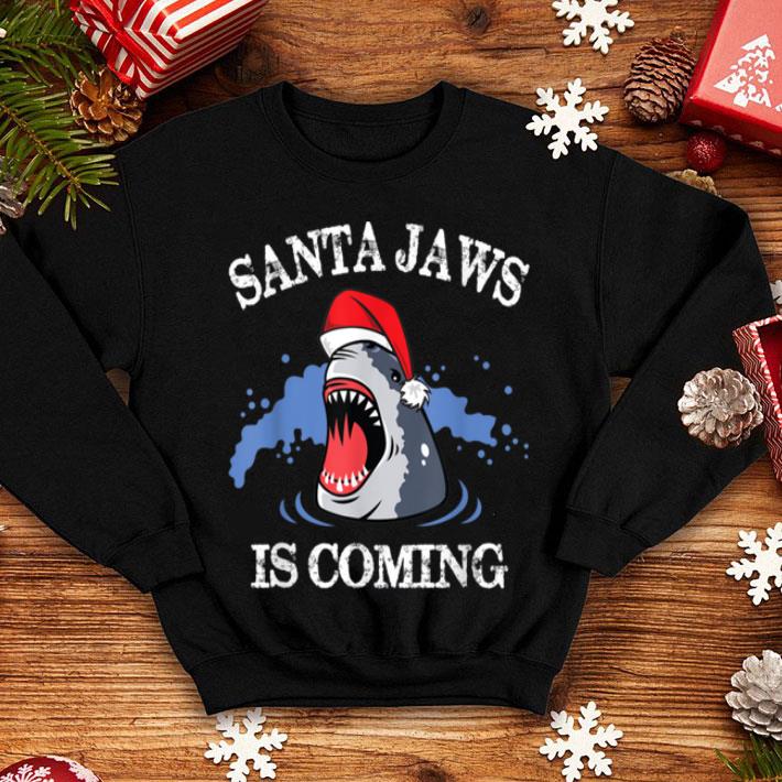 Nice Santa Jaws Is Coming Funny Christmas Santa Hat Shark Gift shirt 4 - Nice Santa Jaws Is Coming Funny Christmas Santa Hat Shark Gift shirt