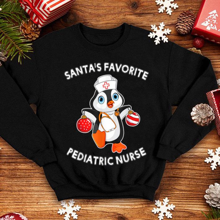 Official Christmas Pediatric Nurse Gift Santas Favorite Nurse Penguin sweater 4 - Official Christmas Pediatric Nurse Gift Santas Favorite Nurse Penguin sweater