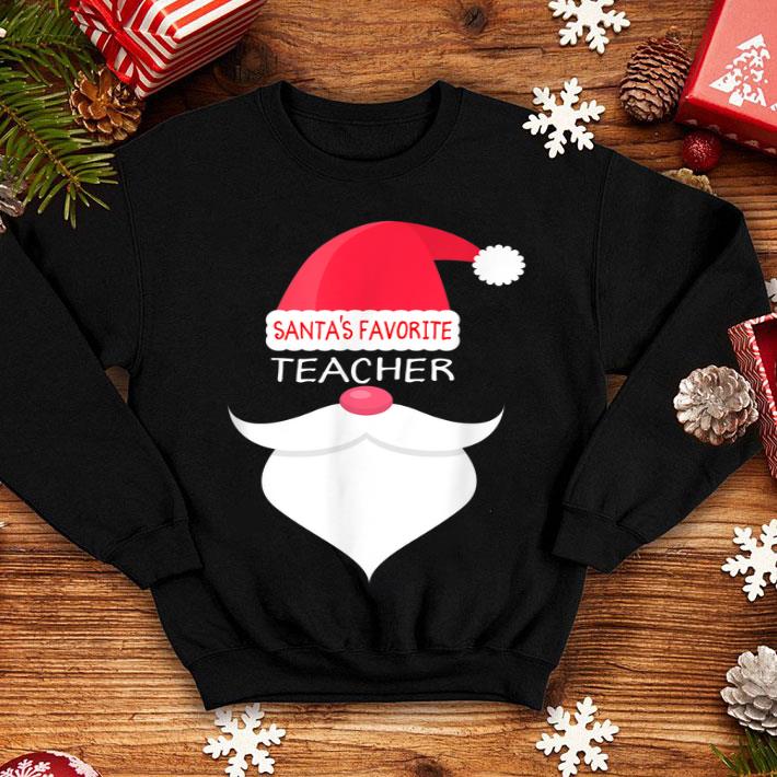 Official Funny Teacher Christmas Gift Santa s Favorite shirt 4 - Official Funny Teacher Christmas Gift, Santa's Favorite shirt