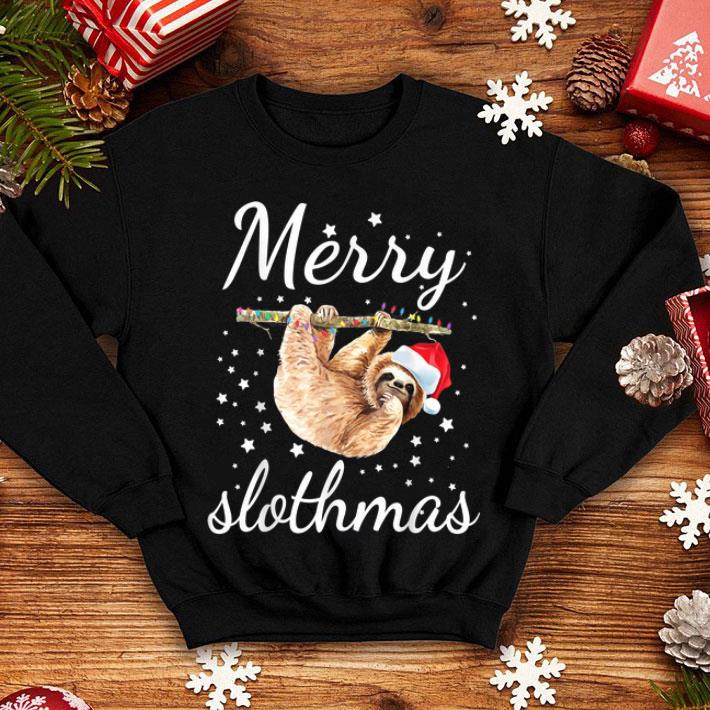 Official Merry Slothmas Christmas Pajama Sloth Lovers Xmas Gifts Tee shirt 4 - Official Merry Slothmas Christmas Pajama Sloth Lovers Xmas Gifts Tee shirt