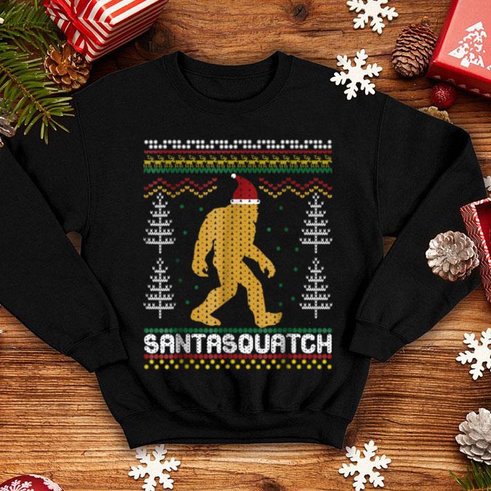 Official Santasquatch Bigfoot Ugly Christmas Sweater Tee Gift shirt 4 - Official Santasquatch Bigfoot Ugly Christmas Sweater Tee Gift shirt