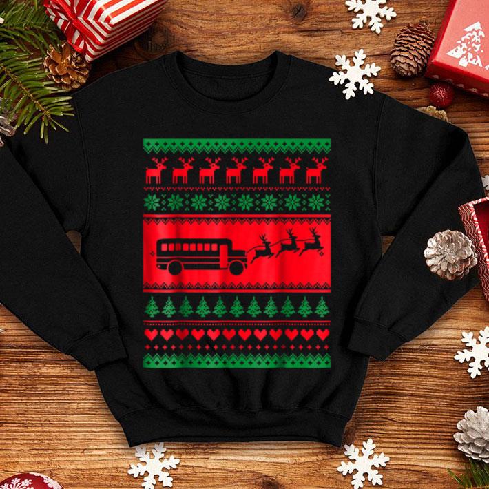 Original Bus School Santa Ugly Christmas Sweater shirt 4 - Original Bus School Santa Ugly Christmas Sweater shirt