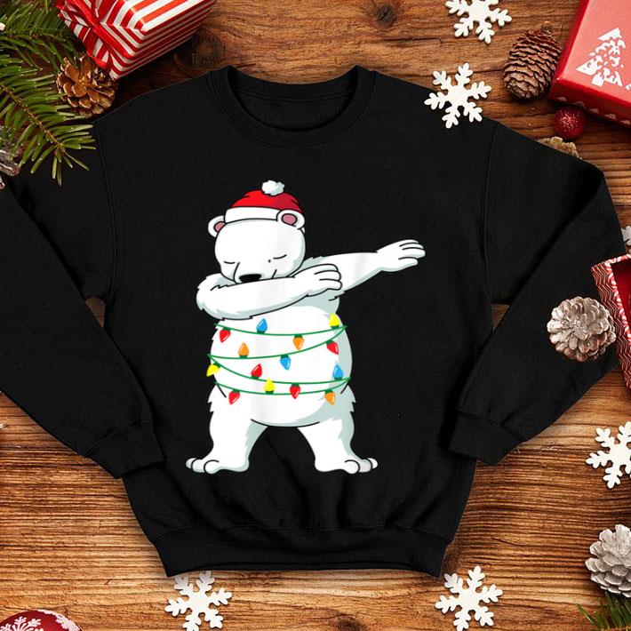 Premium Dabbing Polar Bear Christmas Light Funny Christmas shirt 4 - Premium Dabbing Polar Bear Christmas Light Funny Christmas shirt