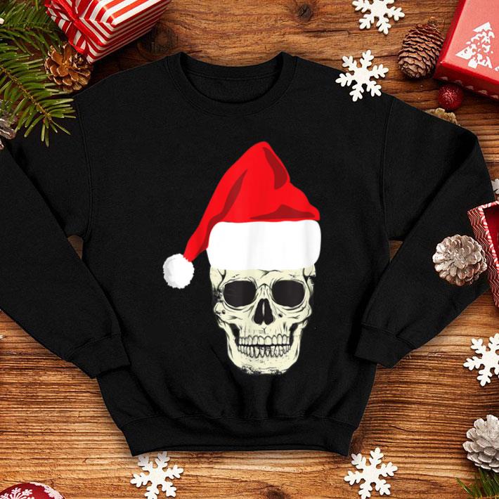 Premium Skull In Santa Hat Christmas Skeleton Christmas Tee shirt 4 - Premium Skull In Santa Hat Christmas Skeleton Christmas Tee shirt