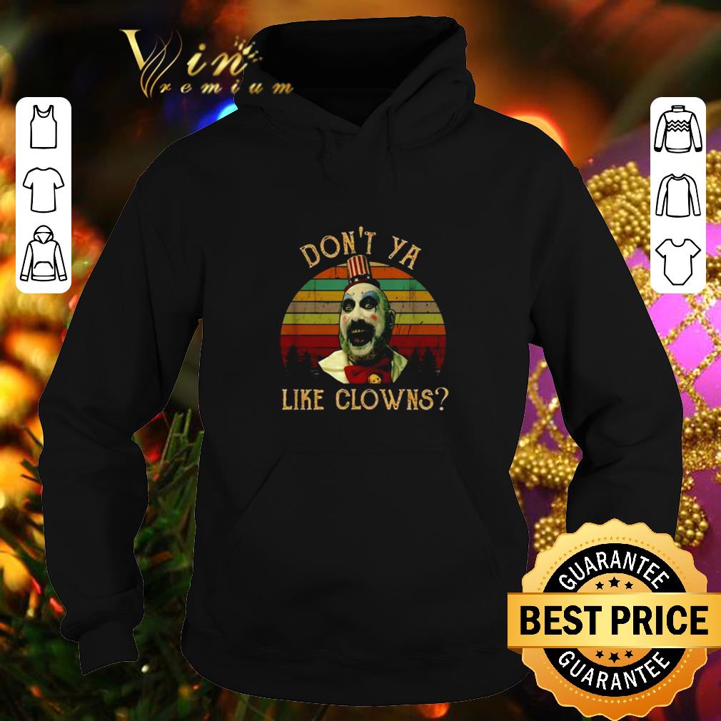Pretty Captain Spaulding Don t ya like Clowns vintage sunset shirt 4 - Pretty Captain Spaulding Don't ya like Clowns vintage sunset shirt