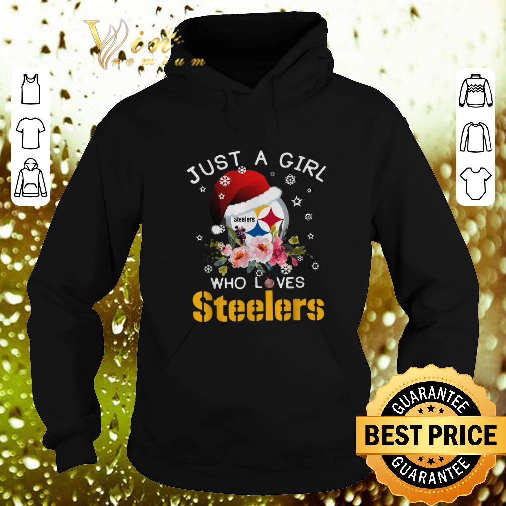 Pretty Christmas just a girl who loves Pittsburgh Steelers shirt 4 - Pretty Christmas just a girl who loves Pittsburgh Steelers shirt