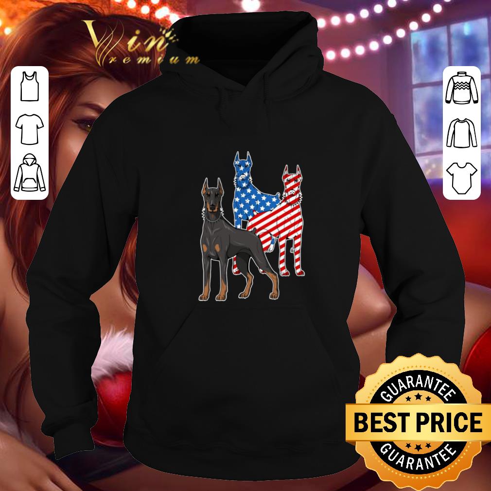 Pretty Dobermann American flag shirt 4 - Pretty Dobermann American flag shirt