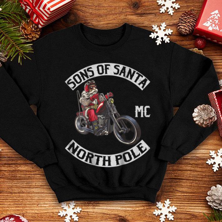 Pretty Santa on a Motorcycle Motorcycle Club patch shirt 4 - Pretty Santa on a Motorcycle - Motorcycle Club patch shirt