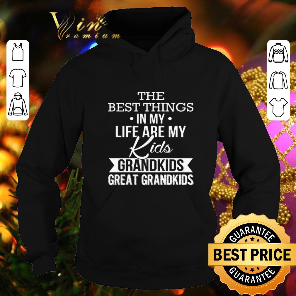 Pretty The best things in my life are my kids grandkids great grandkids shirt 4 - Pretty The best things in my life are my kids grandkids great grandkids shirt