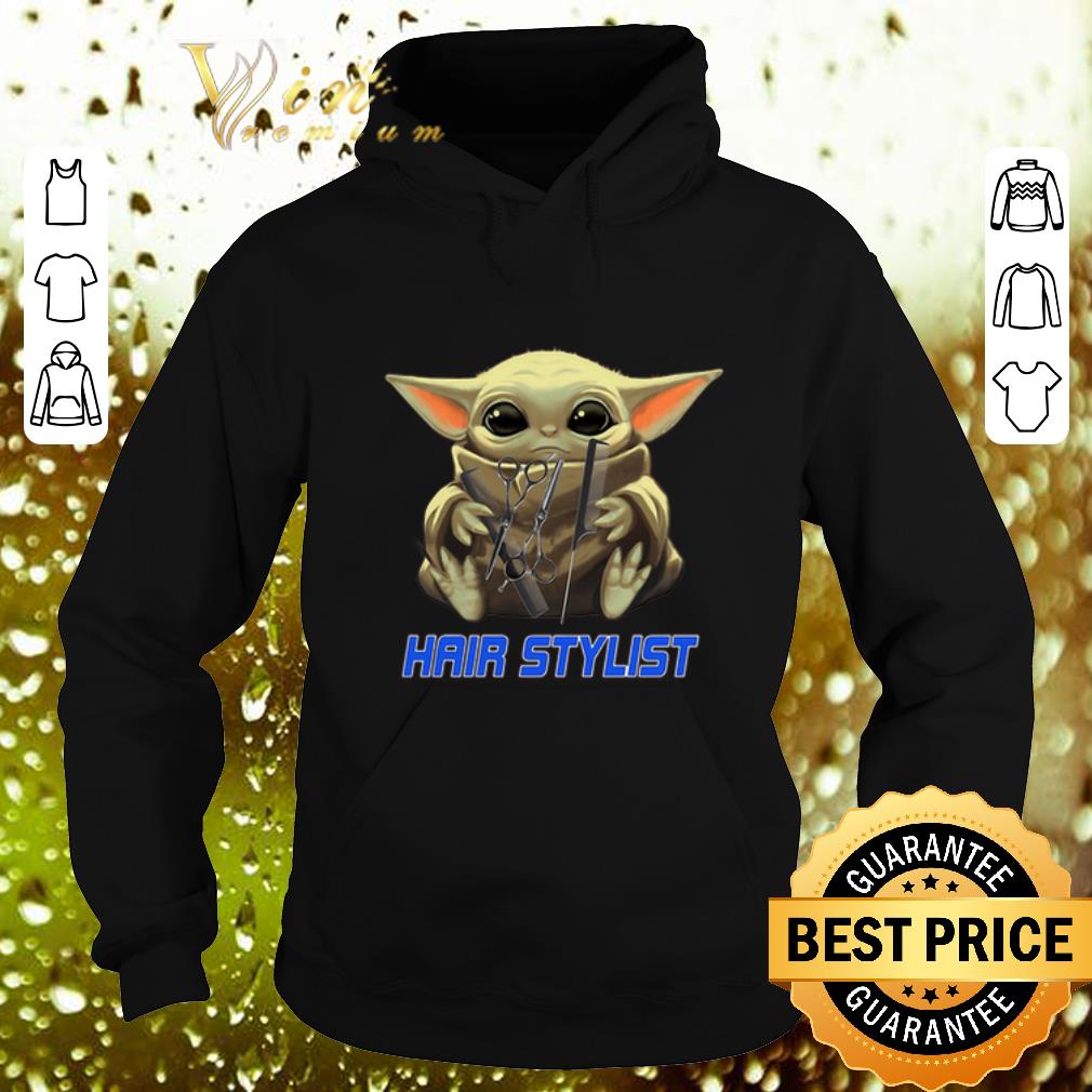 Awesome Baby Yoda hug Hair Stylist Star Wars Mandalorian shirt 4 - Awesome Baby Yoda hug Hair Stylist Star Wars Mandalorian shirt