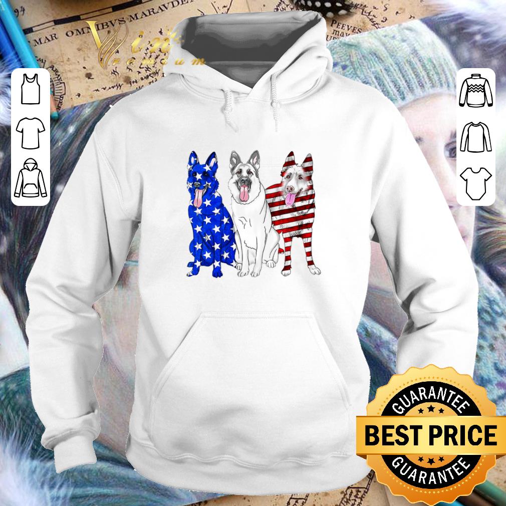 Awesome German Shepherd Red white and blue American flag shirt 4 - Awesome German Shepherd Red white and blue American flag shirt