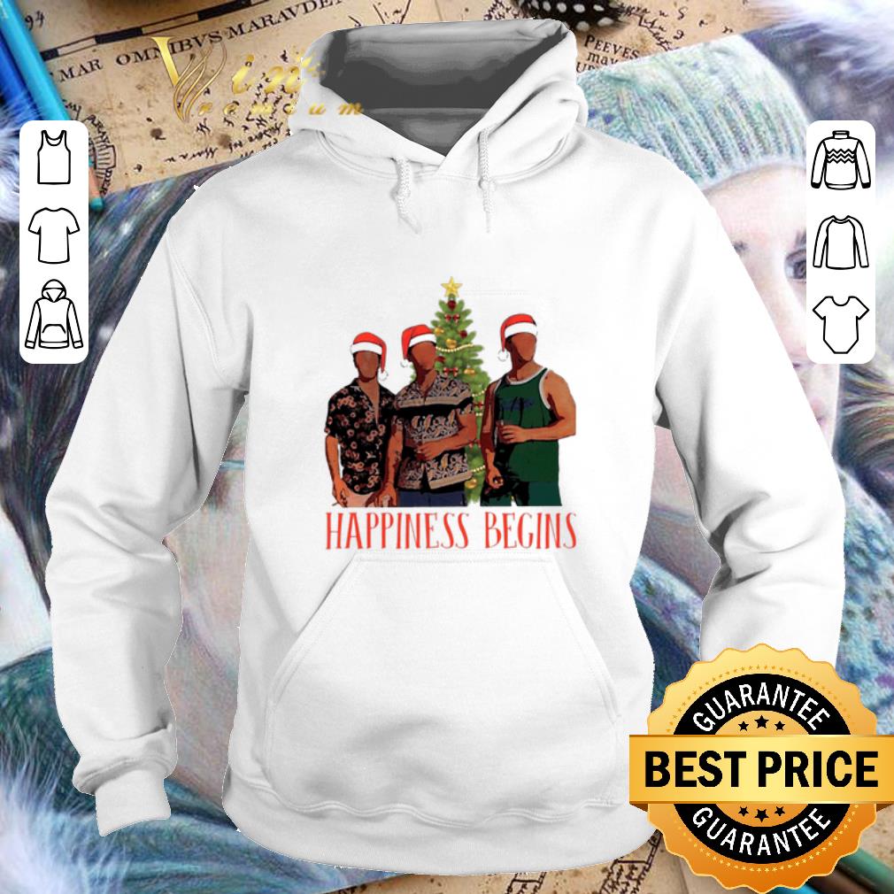 Awesome Jonas Brother Santa Happiness Begins Christmas shirt 4 - Awesome Jonas Brother Santa Happiness Begins Christmas shirt