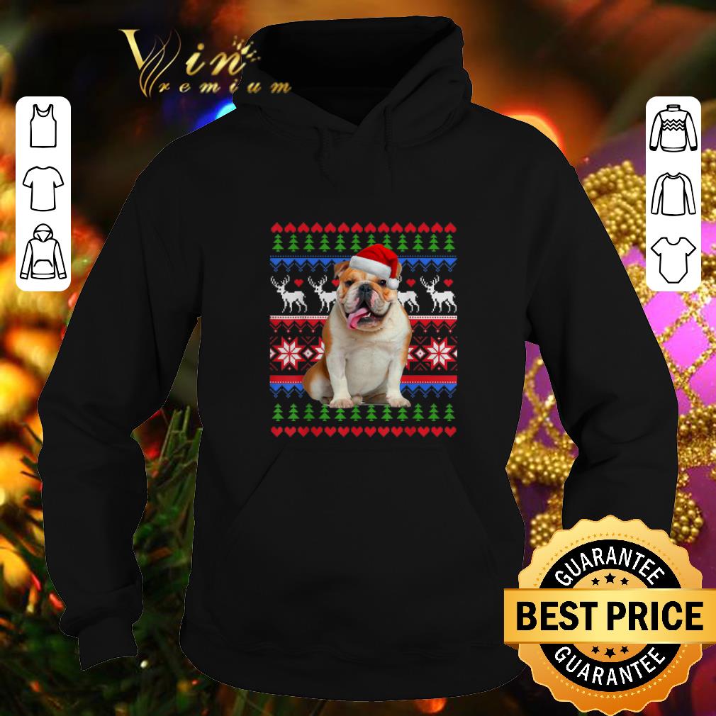 Best Santa English Bulldog Ugly Christmas shirt 4 - Best Santa English Bulldog Ugly Christmas shirt