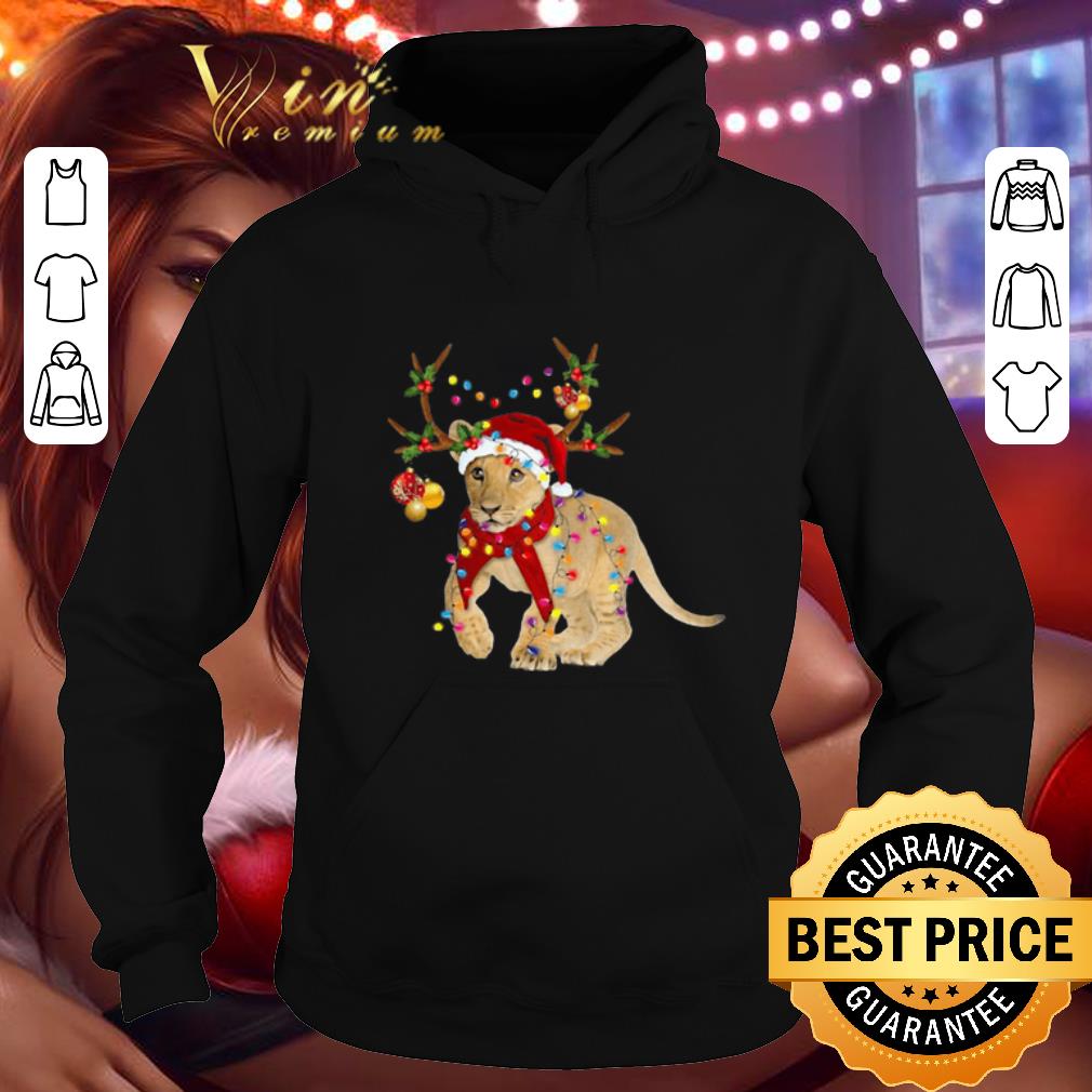 Best Santa Lion Reindeer Christmas Light shirt 4 - Best Santa Lion Reindeer Christmas Light shirt