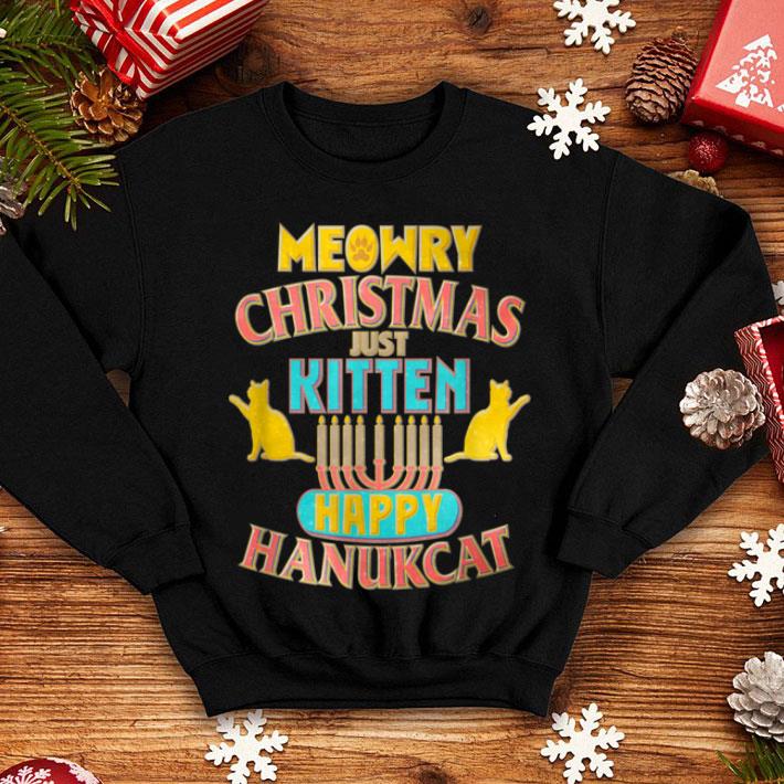 Meowry Christmas Jewish Hanukkah Funny Love Cat Kitten Gift sweater 4 - Meowry Christmas Jewish Hanukkah Funny Love Cat Kitten Gift sweater