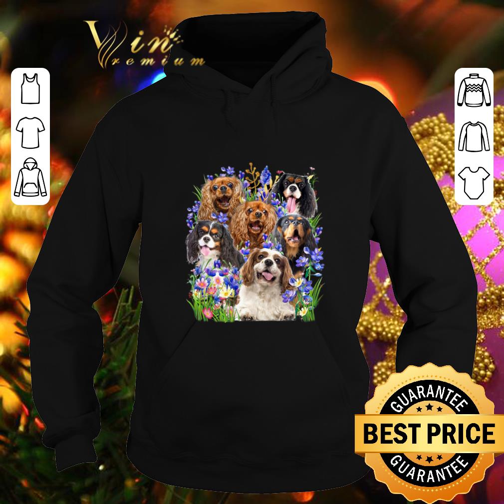 Pretty Cavalier King Charles Spaniel Purple Flowers shirt 4 - Pretty Cavalier King Charles Spaniel Purple Flowers shirt
