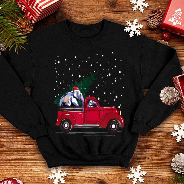 Top Red Truck pick up Elephant Animal Christmas lover gifts sweater 4 - Top Red Truck pick up Elephant Animal Christmas lover gifts sweater