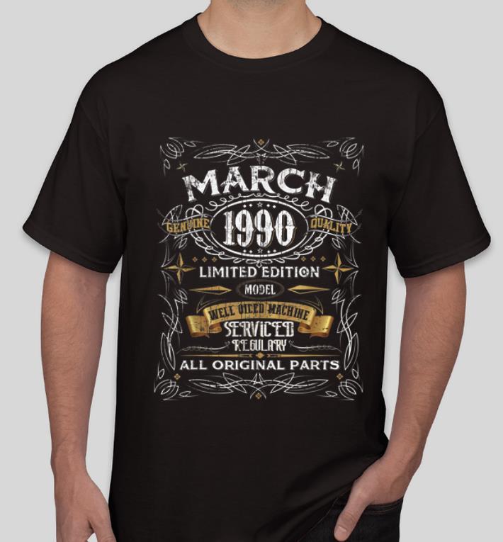 Nice Vintage March 1990 30th Birthday All Original Parts shirt 4 - Nice Vintage March 1990 30th Birthday All Original Parts shirt