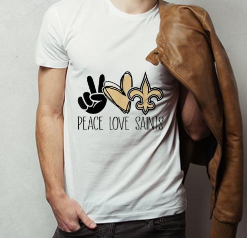 Official Peace Love Saints New Orleans Saints Lovers shirt 4 - Official Peace Love Saints - New Orleans Saints Lovers shirt