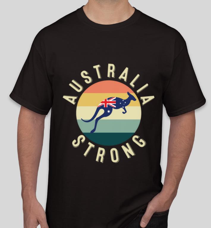 Original Australia Strong Kangaroo Pray For Australia Retro shirt 4 - Original Australia Strong Kangaroo Pray For Australia Retro shirt