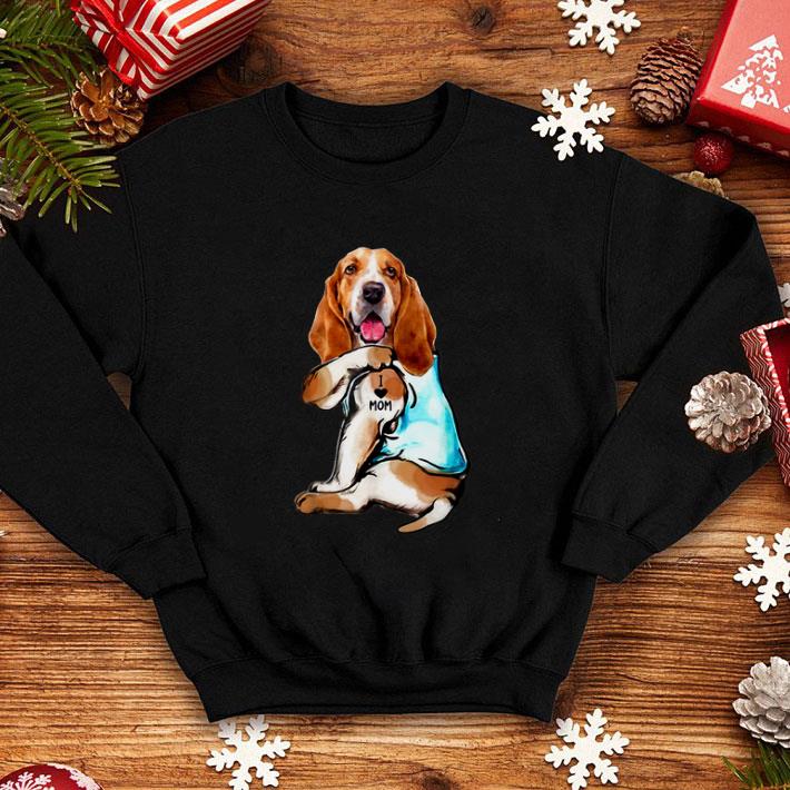 Awesome Basset Hound Tattoo I Love Mom shirt 4 - Awesome Basset Hound Tattoo I Love Mom shirt