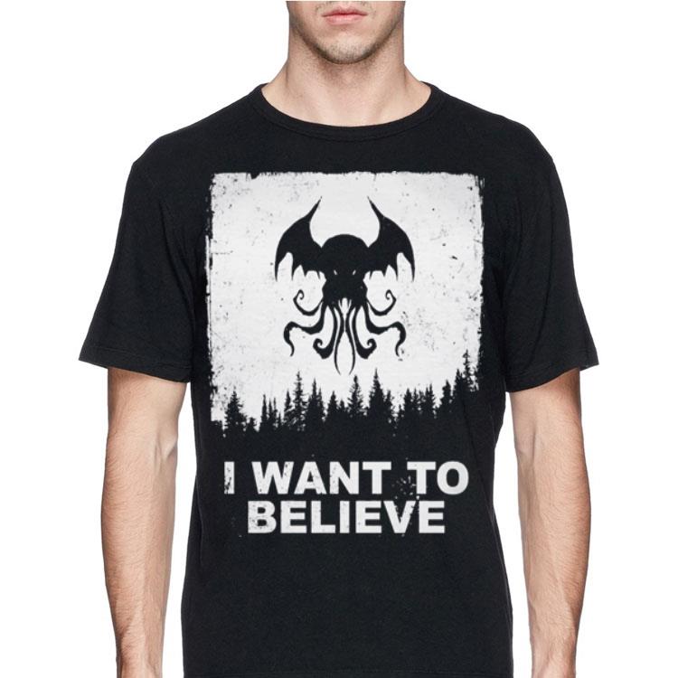 Bat Octopus I Want To Believe shirt 4 - Bat Octopus I Want To Believe shirt