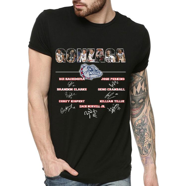 Gonzaga Bulldogs men's basketball all signatures shirt Gonzaga Bulldogs men s basketball all signatures shirt 4 - Gonzaga Bulldogs men's basketball all signatures shirt