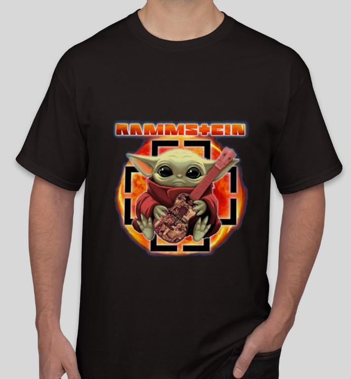 Great Baby Yoda hug Rammstein shirt 4 - Great Baby Yoda hug Rammstein shirt