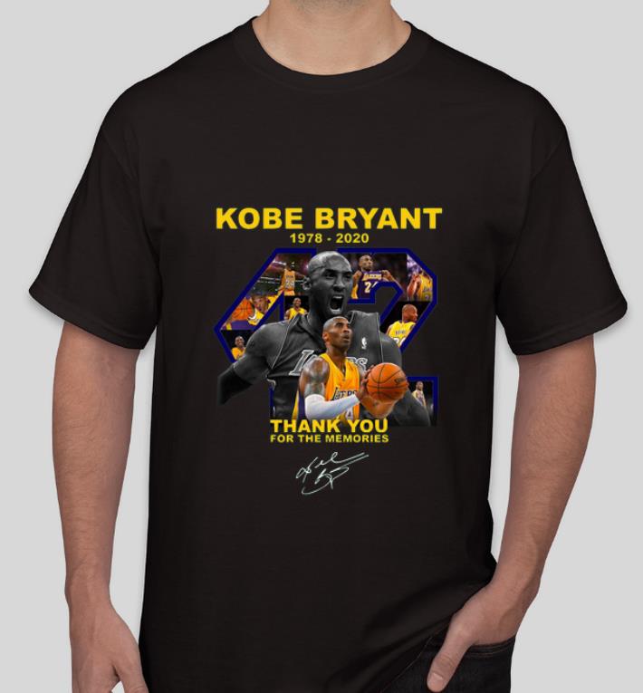 Great Rip Kobe Bryant Thank You For The Memories Signature shirt 4 - Great Rip Kobe Bryant Thank You For The Memories Signature shirt