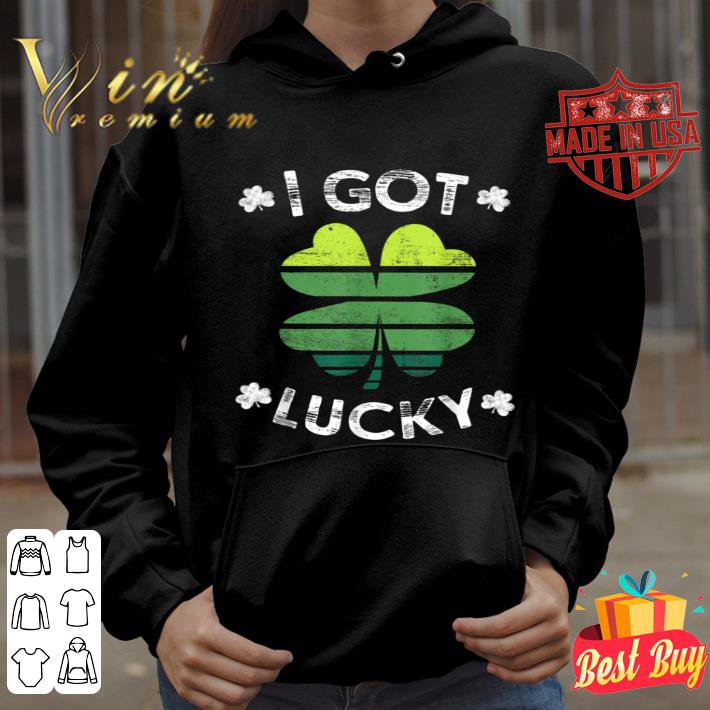 I Got Lucky St Patrick s Day Pregnancy Announcement shirt 4 - I Got Lucky St Patrick's Day Pregnancy Announcement shirt
