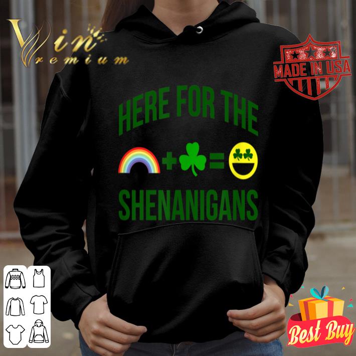 Kids Funny St Patrick s Day Here For The Shenanigans shirt 4 - Kids Funny St. Patrick's Day Here For The Shenanigans shirt