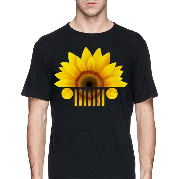 Sunflower head jeep car shirt 4 - Sunflower head jeep car shirt