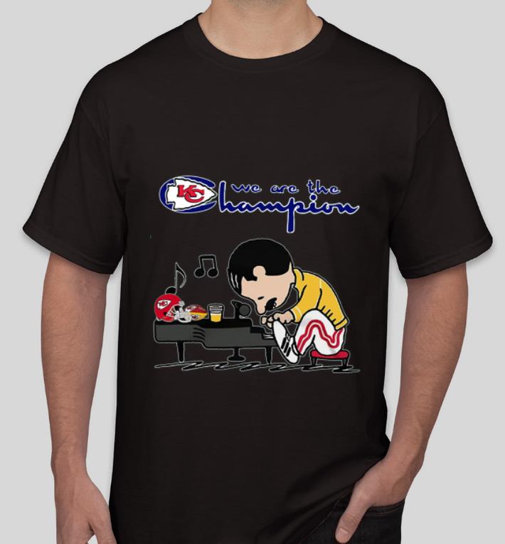 Top Freddie Mercury Peanuts Style Kansas City Chiefs We Are The Champion shirt 4 - Top Freddie Mercury Peanuts Style Kansas City Chiefs We Are The Champion shirt
