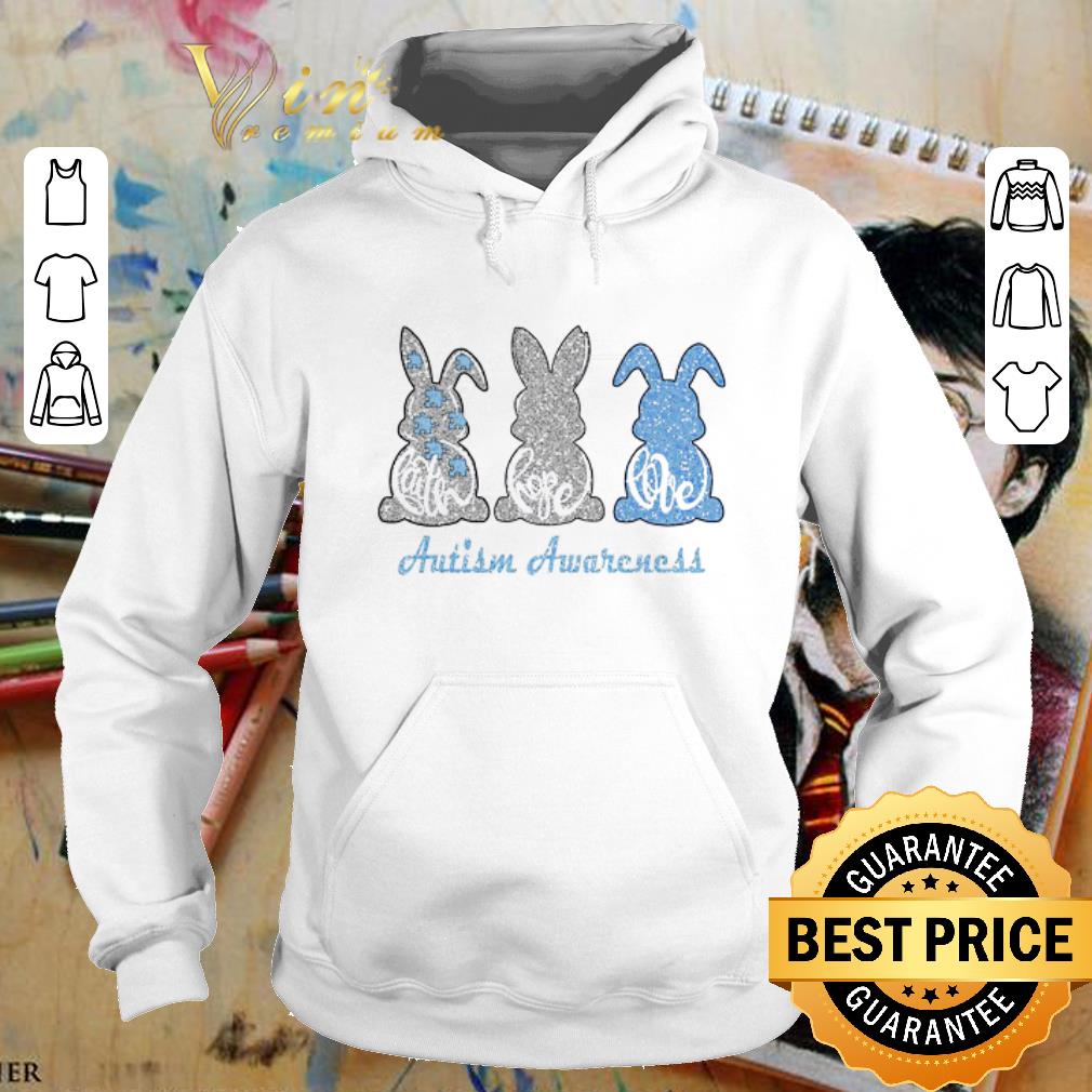 Best Rabbit bunny Faith Hope Love Autism Awareness shirt 4 - Best Rabbit bunny Faith Hope Love Autism Awareness shirt
