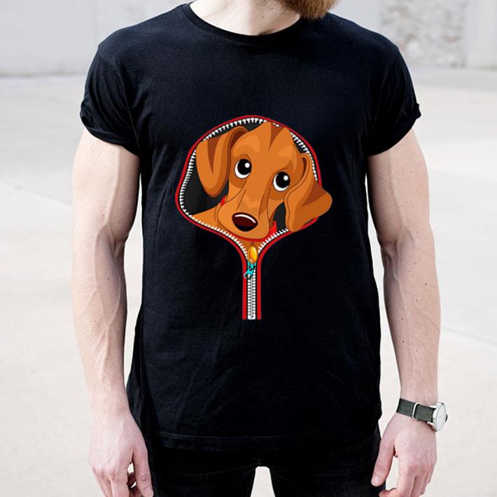 Dachshund Out Of A Zipper shirt 4 1 - Dachshund Out Of A Zipper shirt