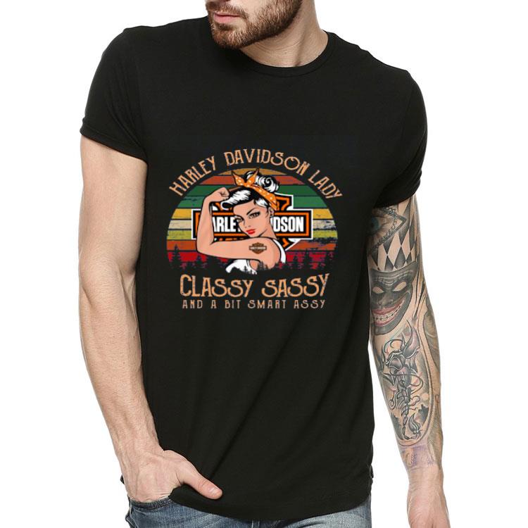 Harley Davidson Lady Classy Sassy And A Bit Smart Assy Vintage shirt 4 1 - Harley Davidson Lady Classy Sassy And A Bit Smart Assy Vintage shirt