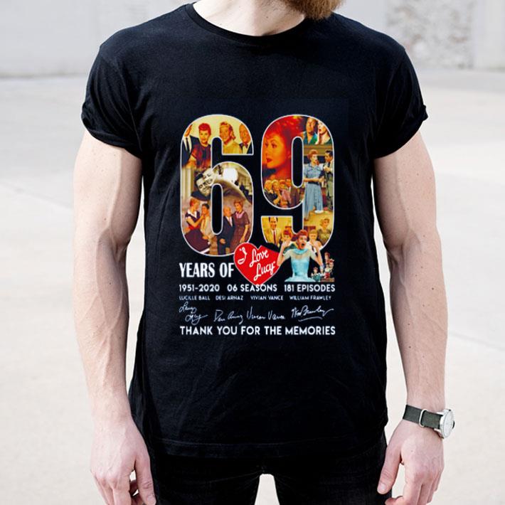 I Love Lucky American Television Sitcom 69th Years Of 1951 2020 Signature shirt 4 - I Love Lucky American Television Sitcom 69th Years Of 1951-2020 Signature shirt
