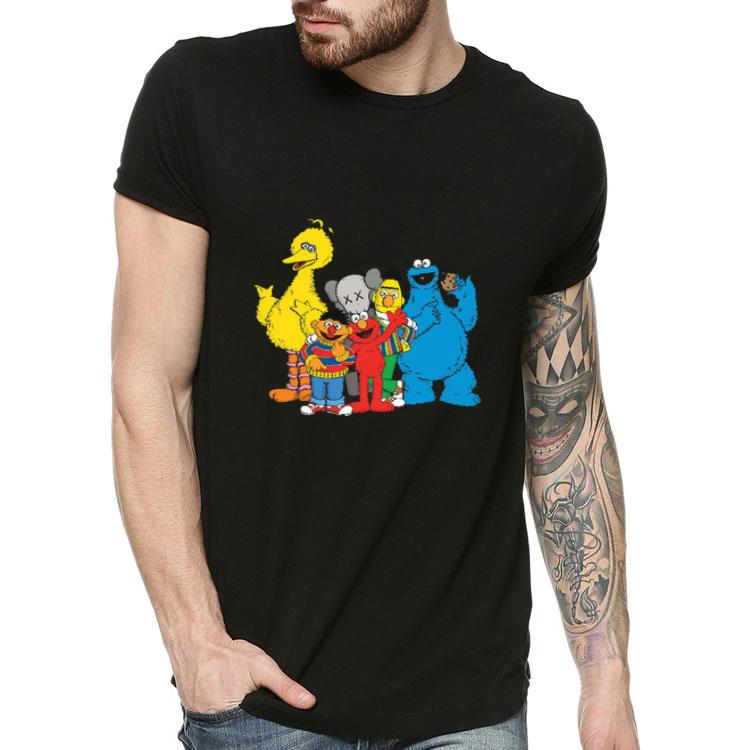 KAWS Elmo Cookie Monster Sesame shirt 4 - KAWS, Elmo, Cookie Monster, Sesame shirt