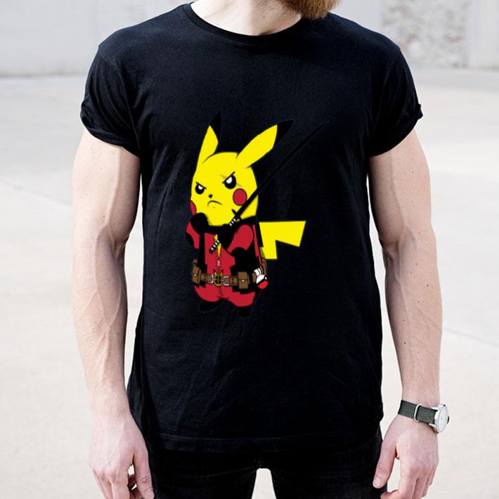 Pikachu With A Sword Deadpool Marvel Pokemon Mashup shirt 4 - Pikachu With A Sword Deadpool Marvel Pokemon Mashup shirt