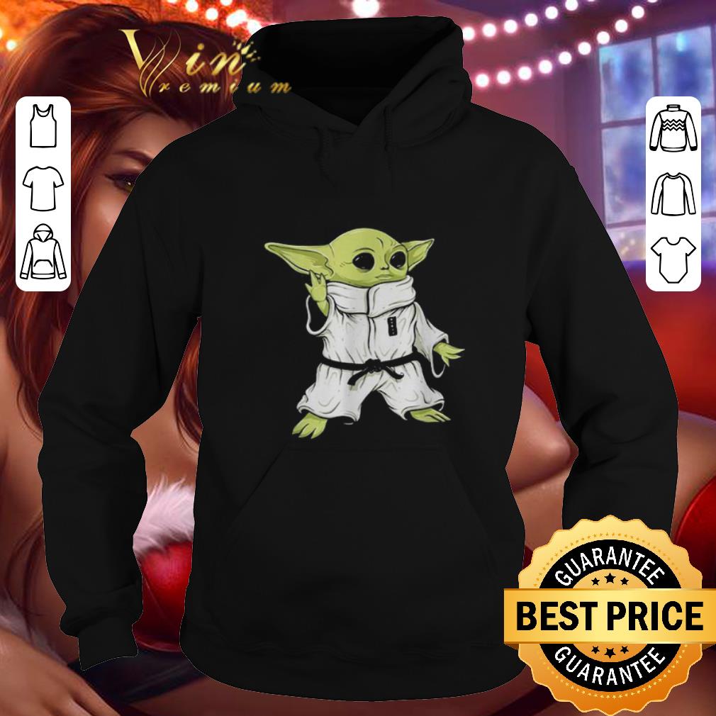 Pretty Baby Yoda practicing martial arts Star Wars shirt 4 - Pretty Baby Yoda practicing martial arts Star Wars shirt