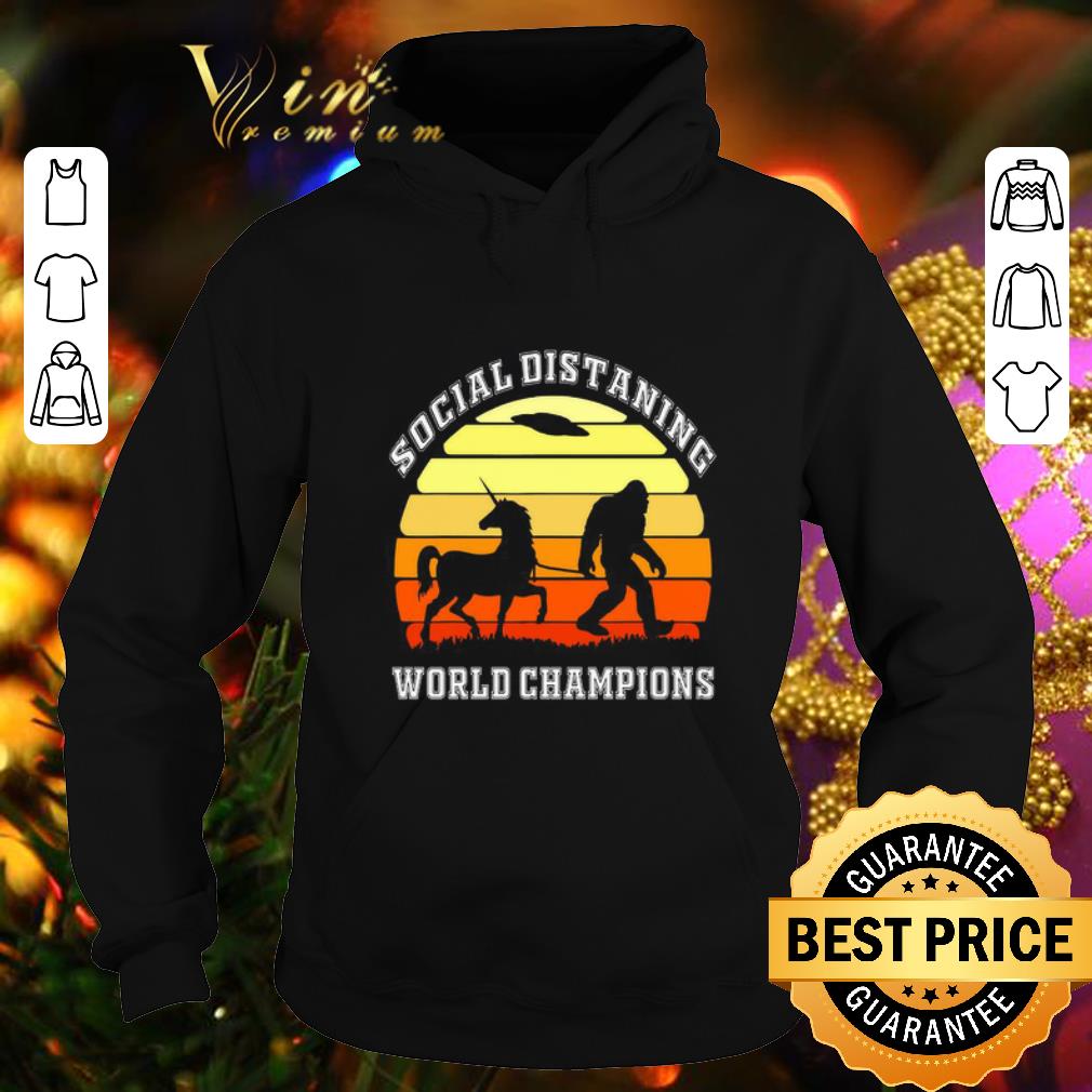 Pretty Bigfoot and Unicorn Social Distancing World Champions shirt 4 - Pretty Bigfoot and Unicorn Social Distancing World Champions shirt